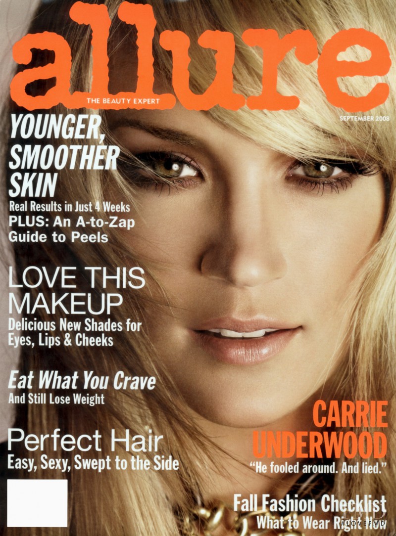 Carrie Underwood featured on the Allure cover from September 2008