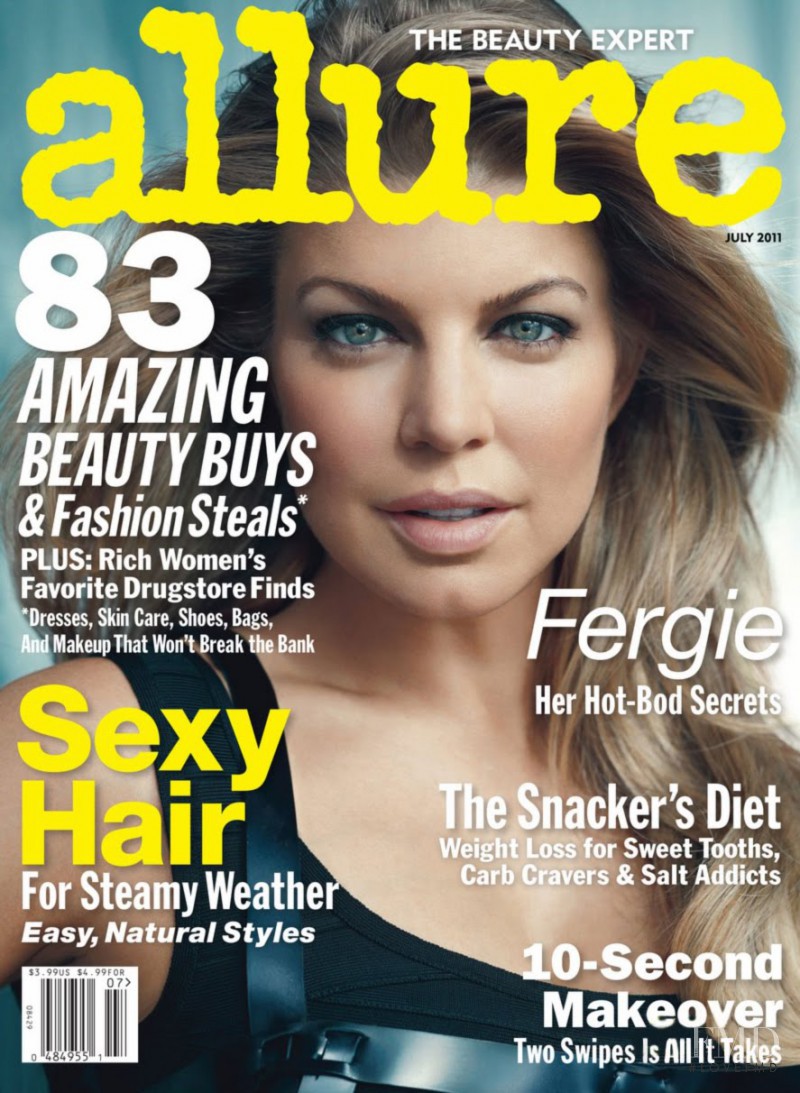 Fergie featured on the Allure cover from July 2011