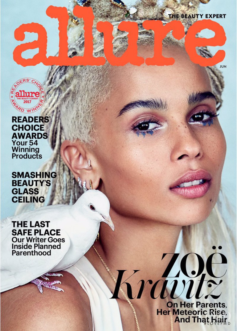 Zoe Kravitz featured on the Allure cover from June 2017
