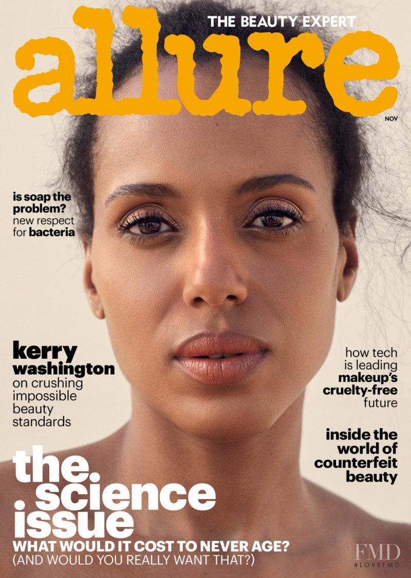 Kerry Washington featured on the Allure cover from November 2017