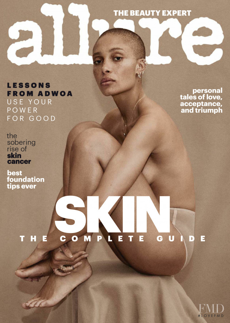 Adwoa Aboah featured on the Allure cover from April 2018