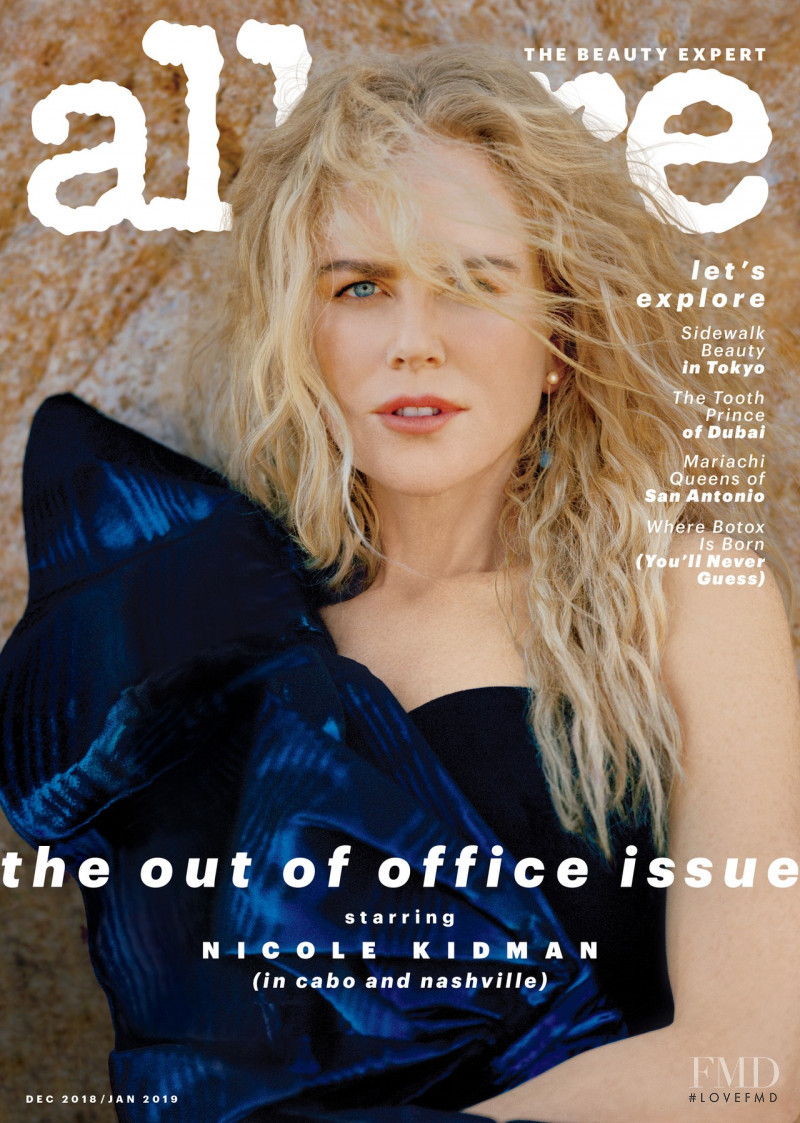 Nicole Kidman featured on the Allure cover from December 2018