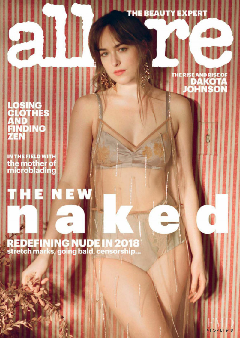 Dakota Johnson featured on the Allure cover from February 2018