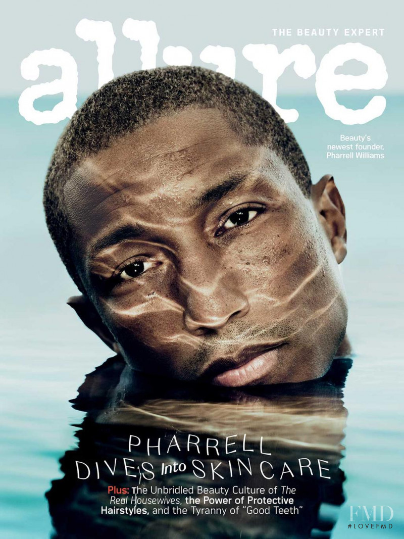 Pharrell Williams featured on the Allure cover from December 2020