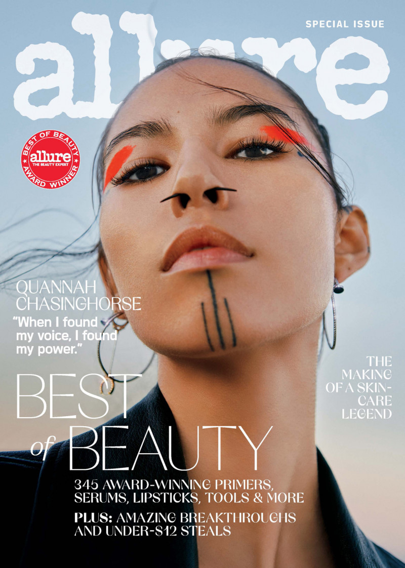 Quannah Rose Chasinghorse-Potts featured on the Allure cover from October 2022