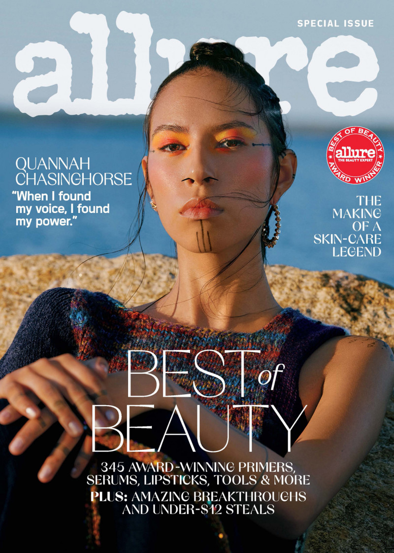 Quannah Rose Chasinghorse-Potts featured on the Allure cover from October 2022