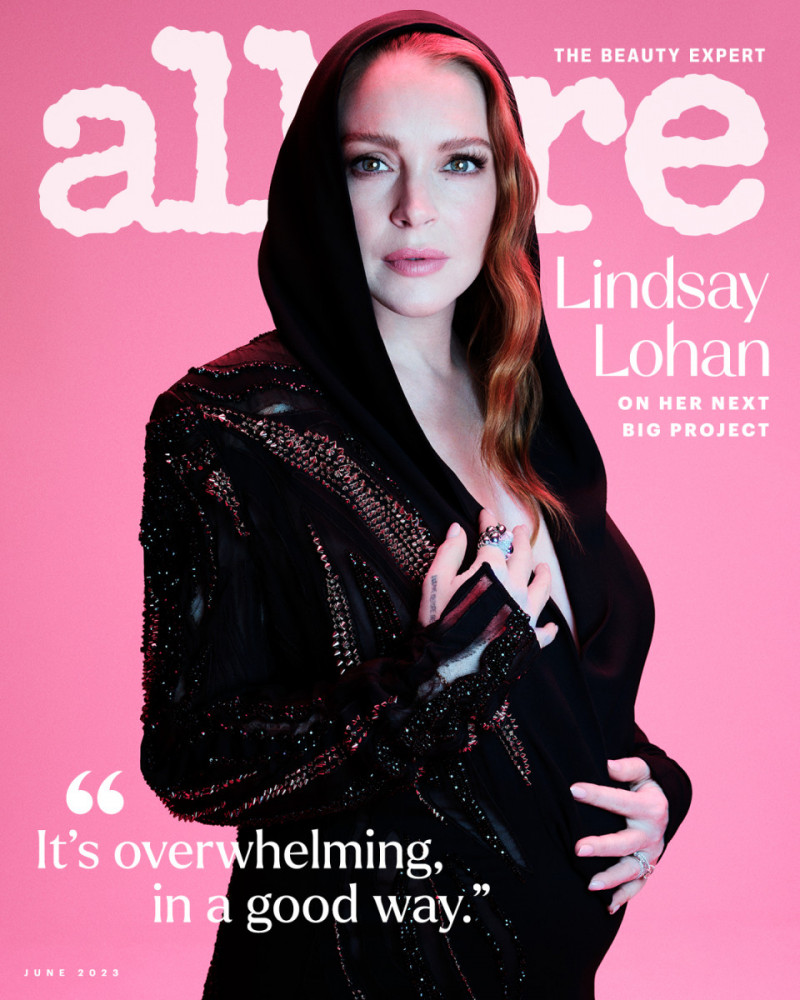 Lindsay Lohan featured on the Allure cover from June 2023
