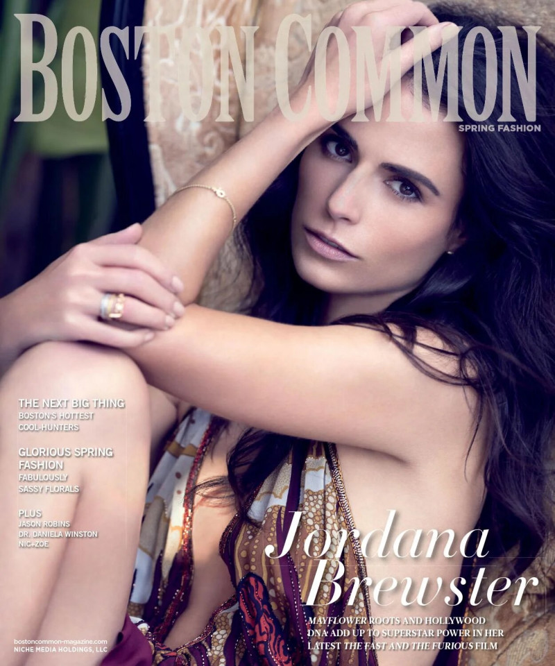 Jordana Brewster featured on the Boston Common cover from March 2015