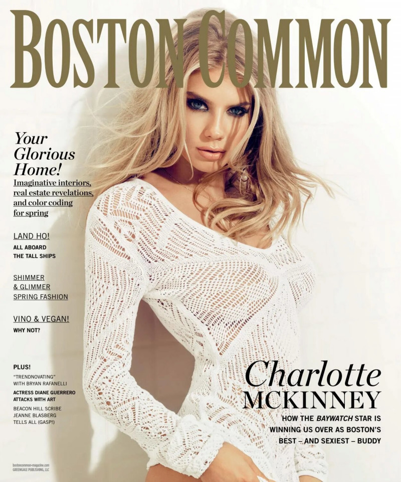 Charlotte McKinney featured on the Boston Common cover from March 2017