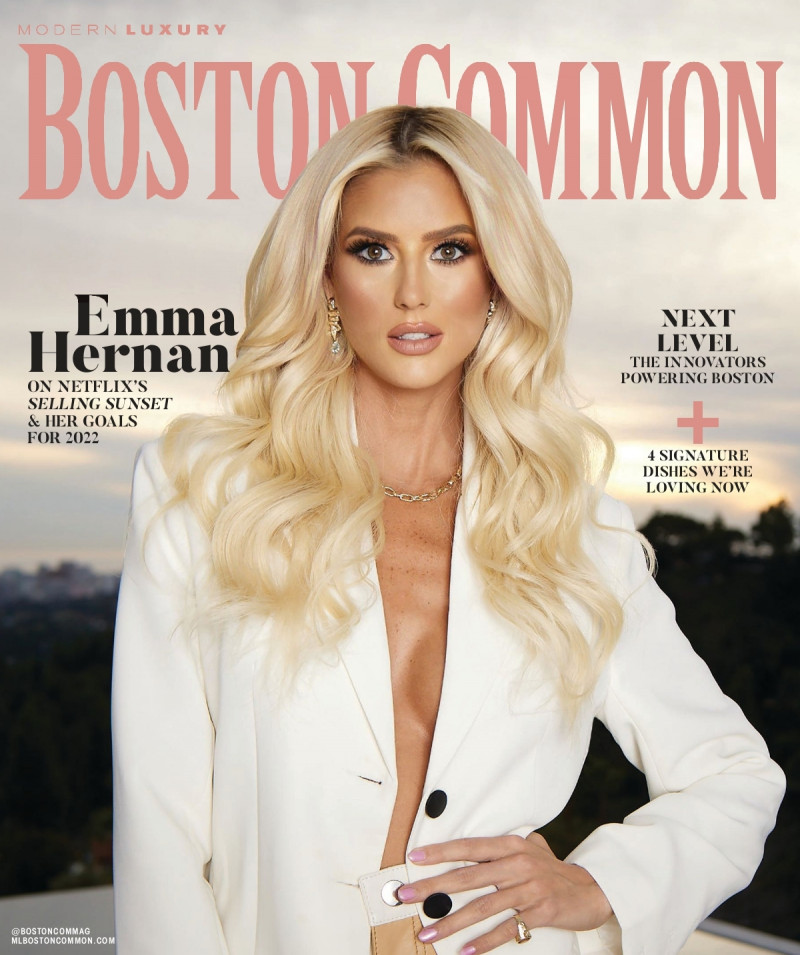 Emma Hernan featured on the Boston Common cover from March 2022