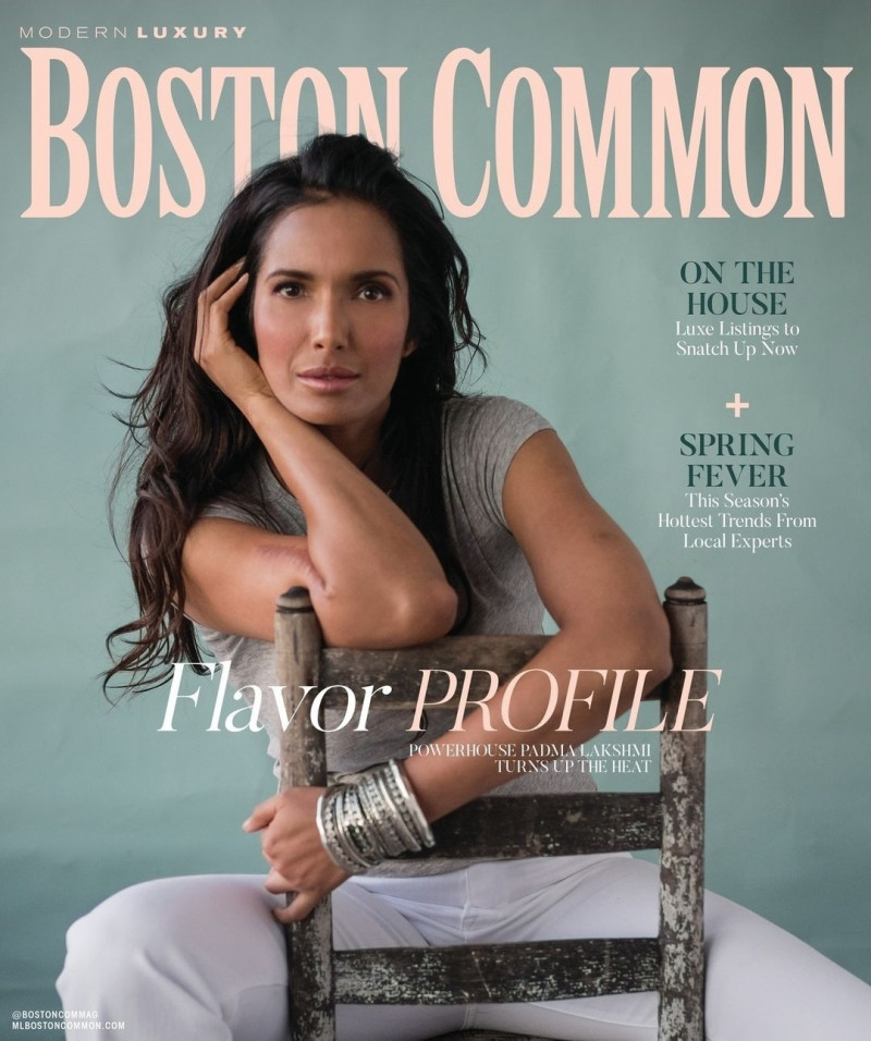 Padma Lakshmi featured on the Boston Common cover from March 2023