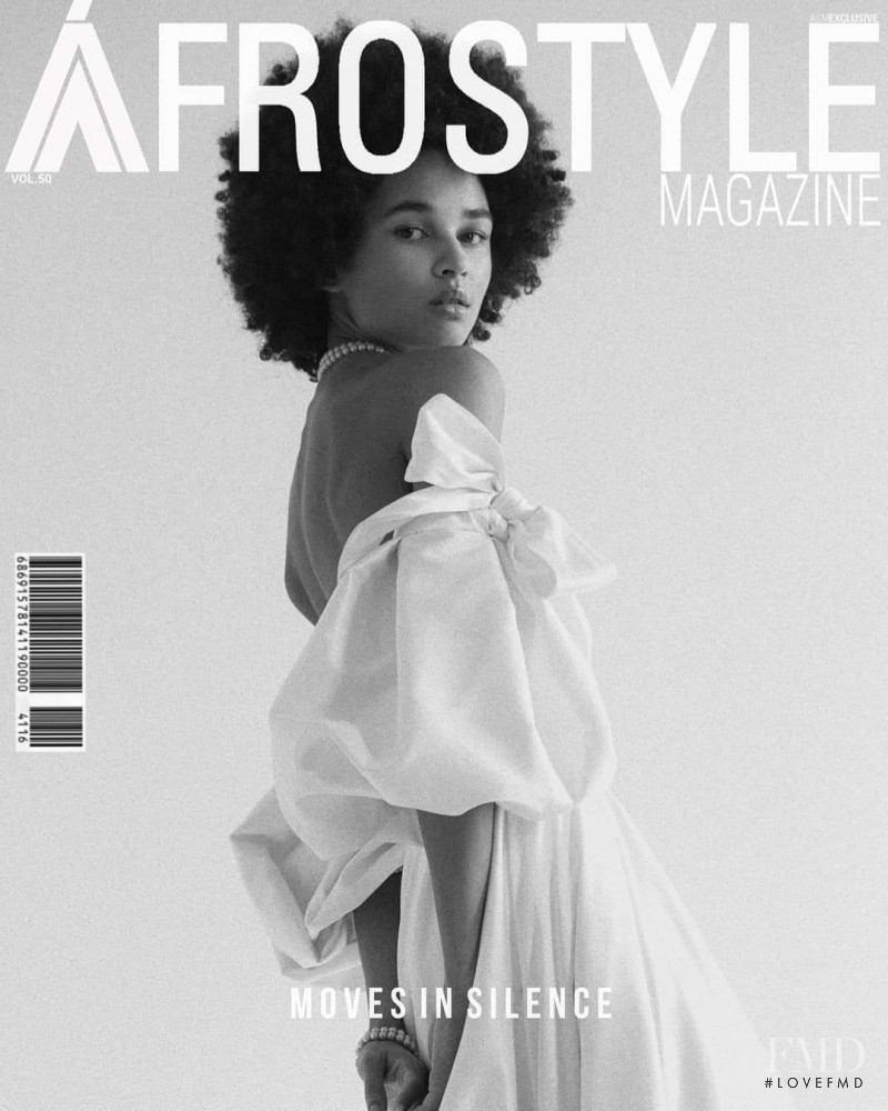Francesca M. featured on the AfroStyle Magazine cover from March 2021