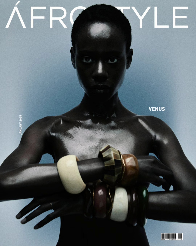 Awa Sall featured on the AfroStyle Magazine cover from January 2025