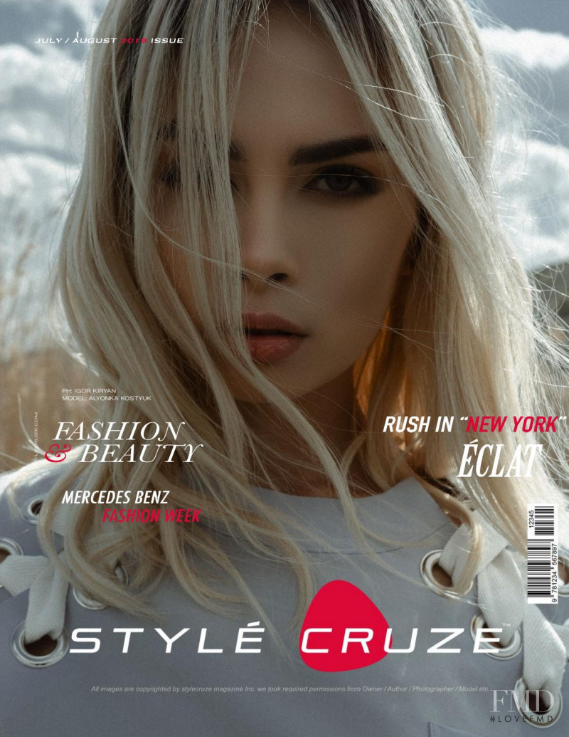 Alyonka Kostyuk featured on the Style Cruze cover from July 2018