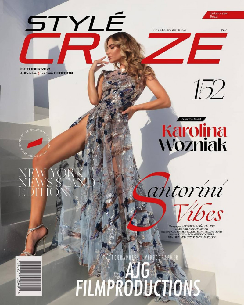 Karolina Wozniak featured on the Style Cruze cover from October 2021