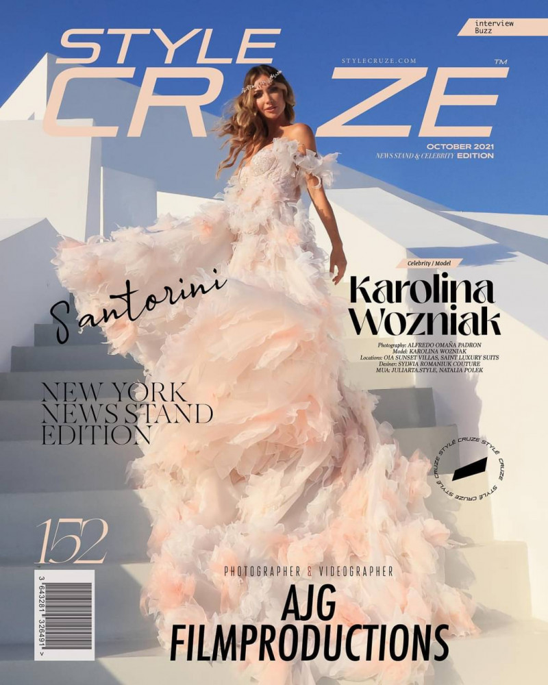 Karolina Wozniak featured on the Style Cruze cover from October 2021