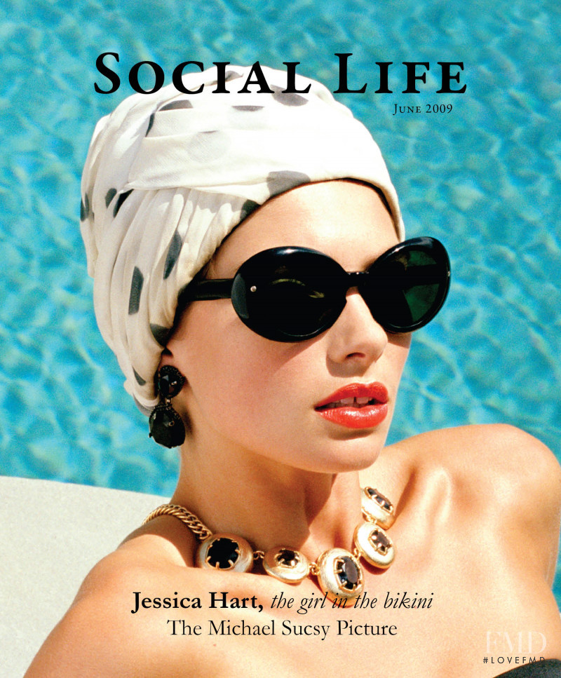 Jessica Hart featured on the Social Life cover from June 2009