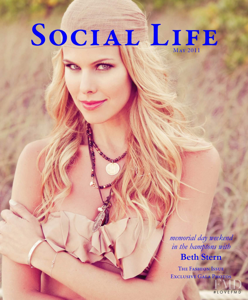 Beth Ostrosky featured on the Social Life cover from May 2011