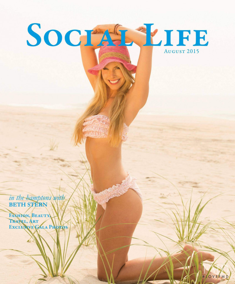 Beth Ostrosky featured on the Social Life cover from August 2015