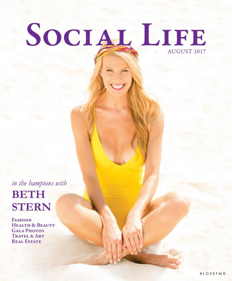 Beth Ostrosky featured on the Social Life cover from August 2017