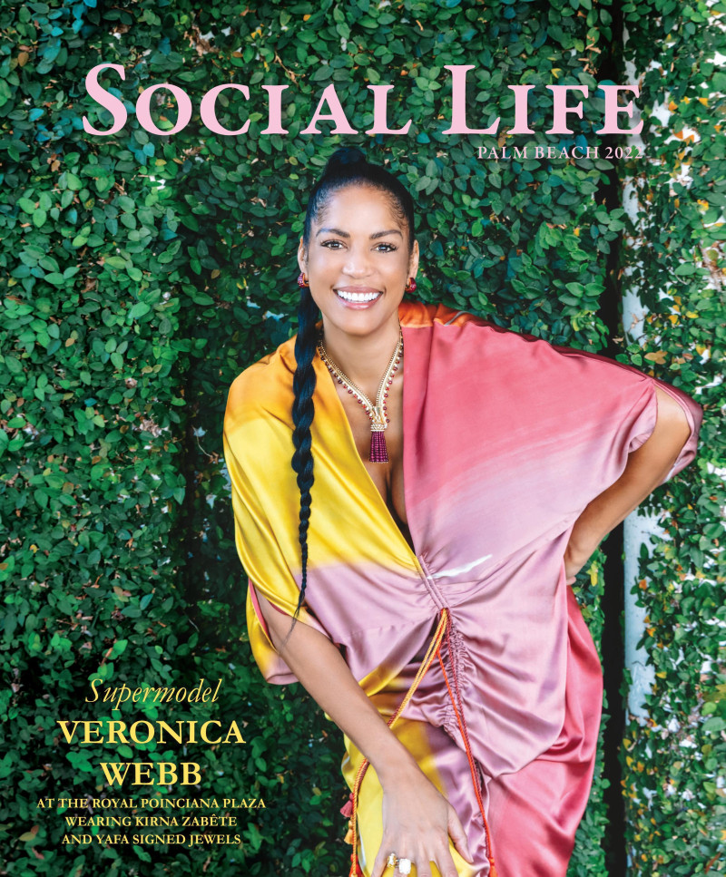 Veronica Webb featured on the Social Life cover from April 2022
