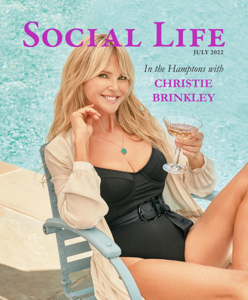 Christie Brinkley featured on the Social Life cover from July 2022