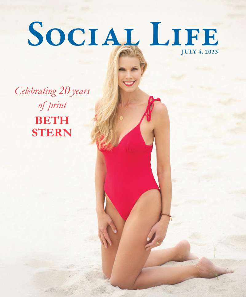 Beth Ostrosky featured on the Social Life cover from July 2023