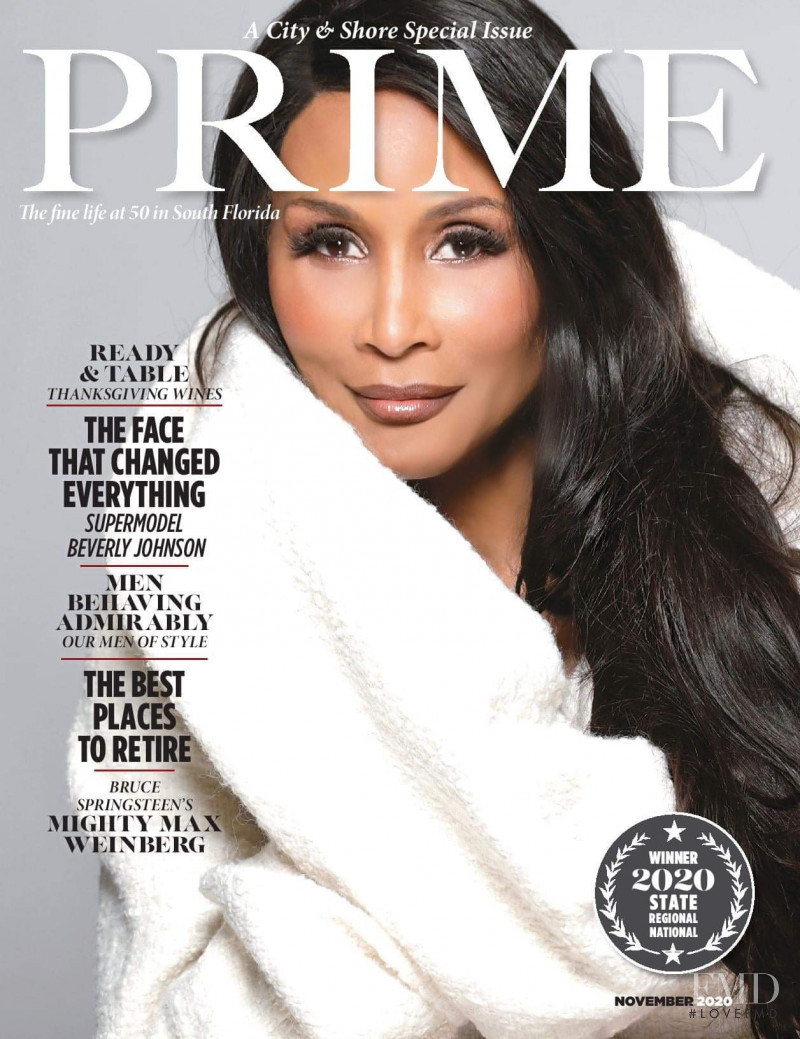 Beverly Johnson featured on the Prime cover from November 2020