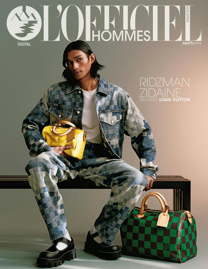 Ridzman Zidaine featured on the L\'Officiel Hommes Malaysia cover from February 2024