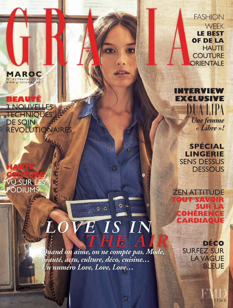  featured on the Grazia Maroc cover from February 2020