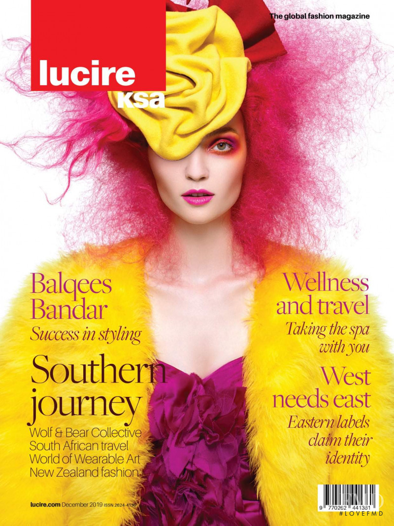 Elena Sartison featured on the Lucire KSA cover from December 2019