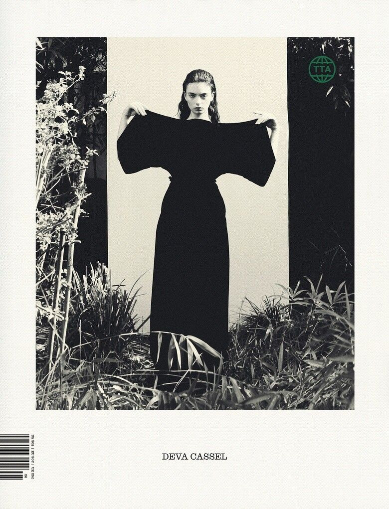 Deva Cassel featured on the The Travel Almanac cover from March 2025