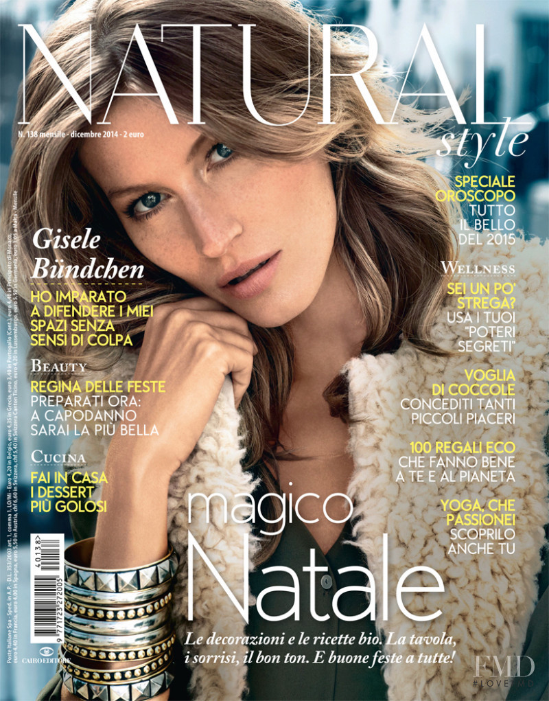 Gisele Bundchen featured on the Natural Style cover from December 2014