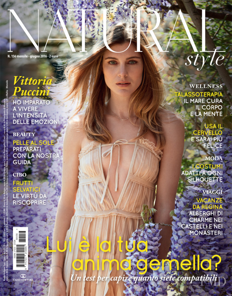 Vittoria Puccini featured on the Natural Style cover from June 2016