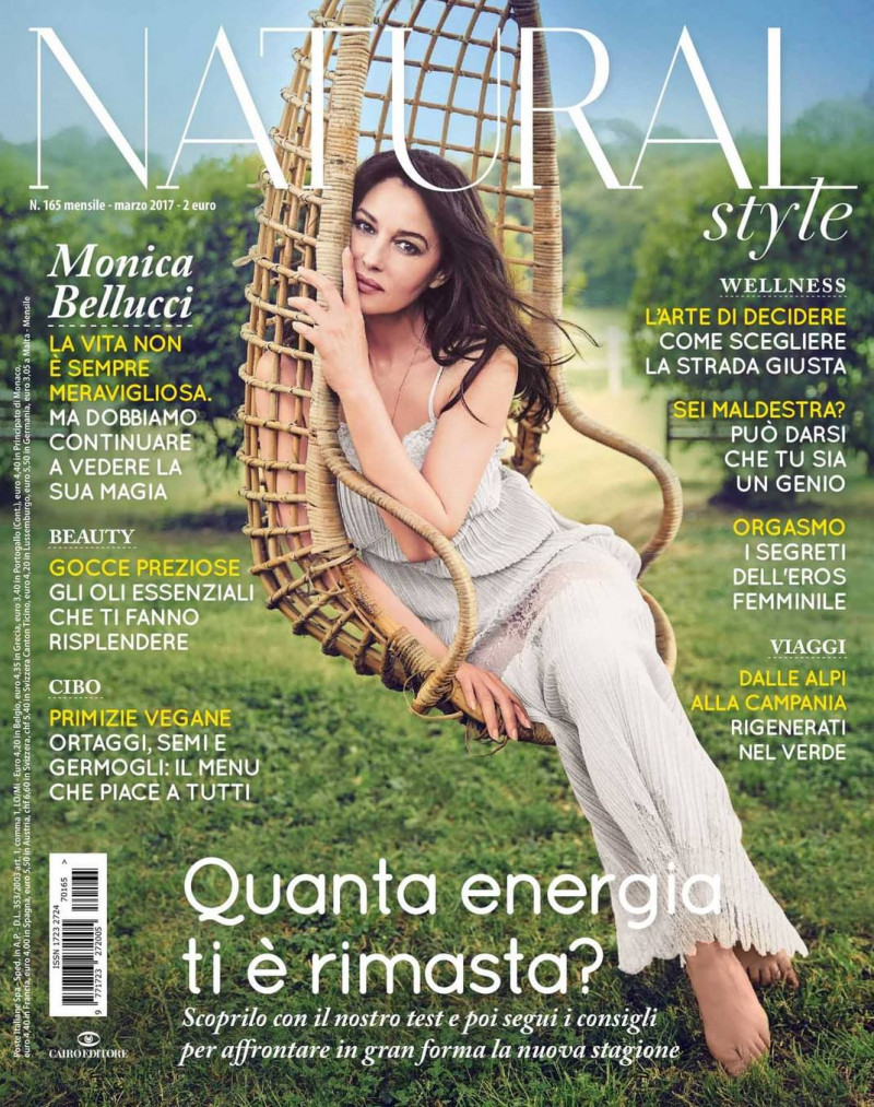Monica Bellucci featured on the Natural Style cover from March 2017