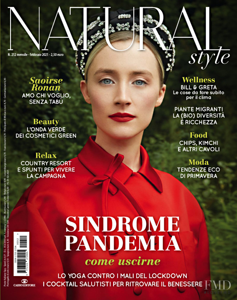 Saoirse Ronan featured on the Natural Style cover from February 2021