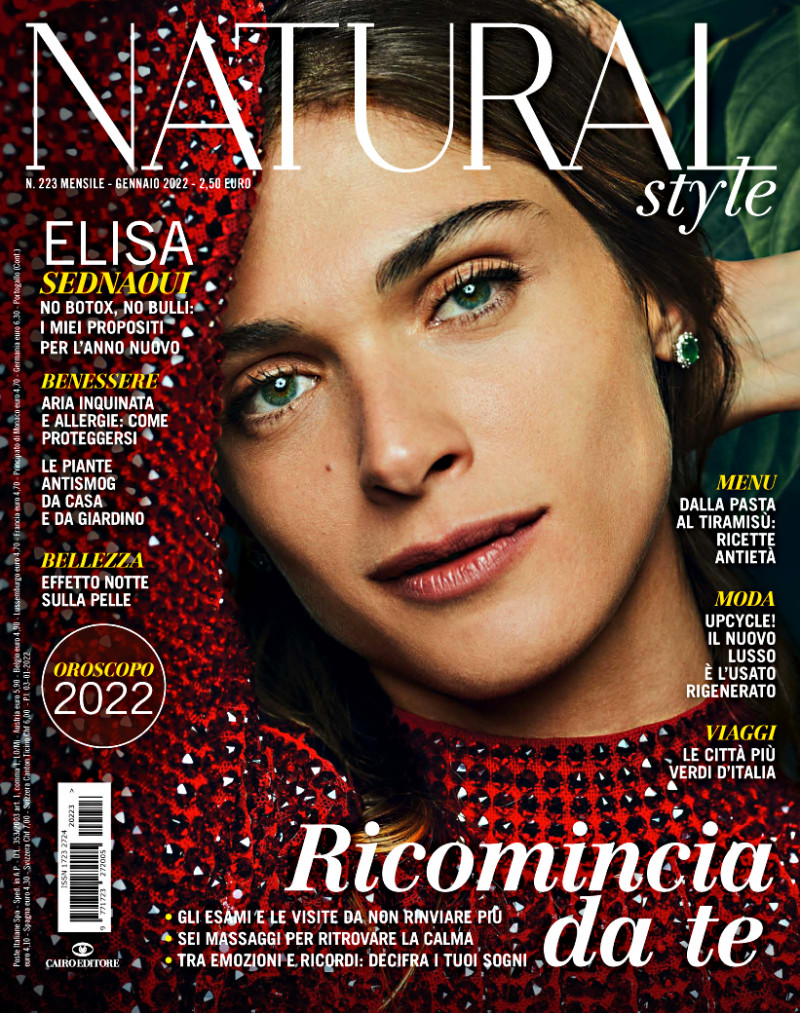 Elisa Sednaoui featured on the Natural Style cover from January 2022