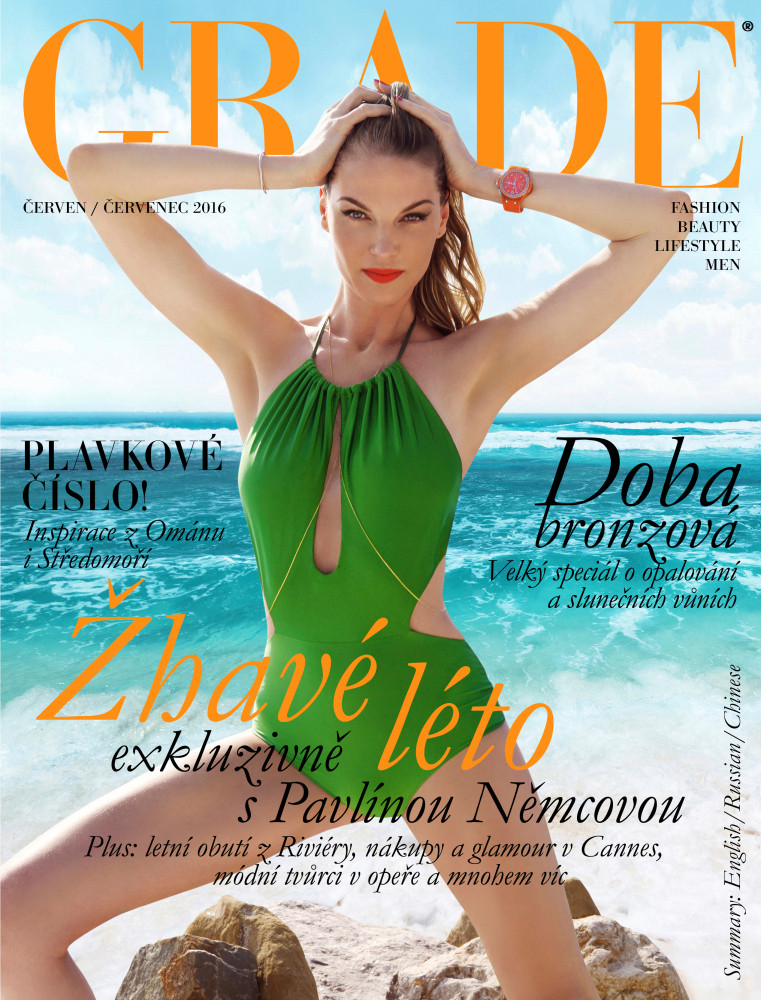 Paulina Nemcova featured on the Grade cover from June 2016