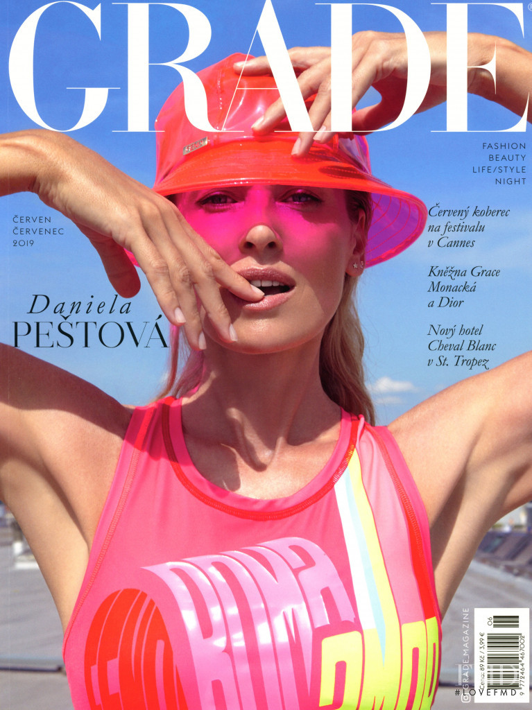 Daniela Pestova featured on the Grade cover from June 2019