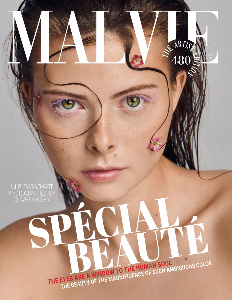 Julie Darachart featured on the Malvie cover from July 2022