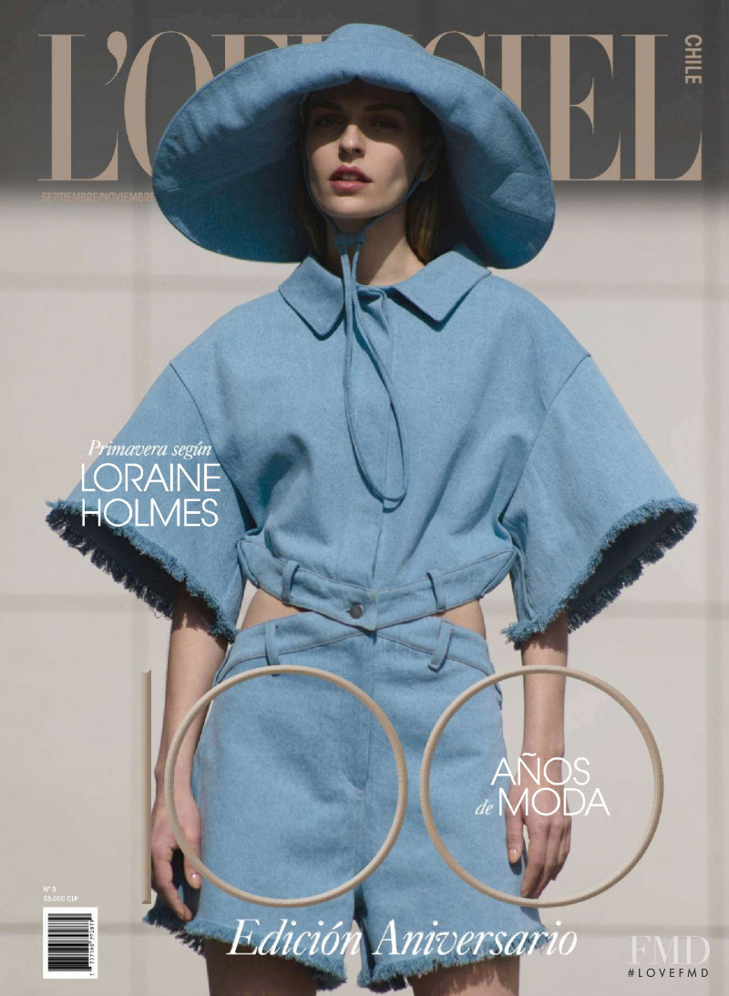 Loraine Holmes featured on the L\'Officiel Chile cover from September 2011