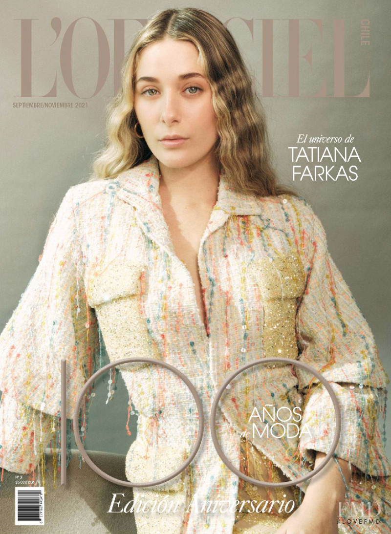 Tatiana Farkas featured on the L\'Officiel Chile cover from September 2021