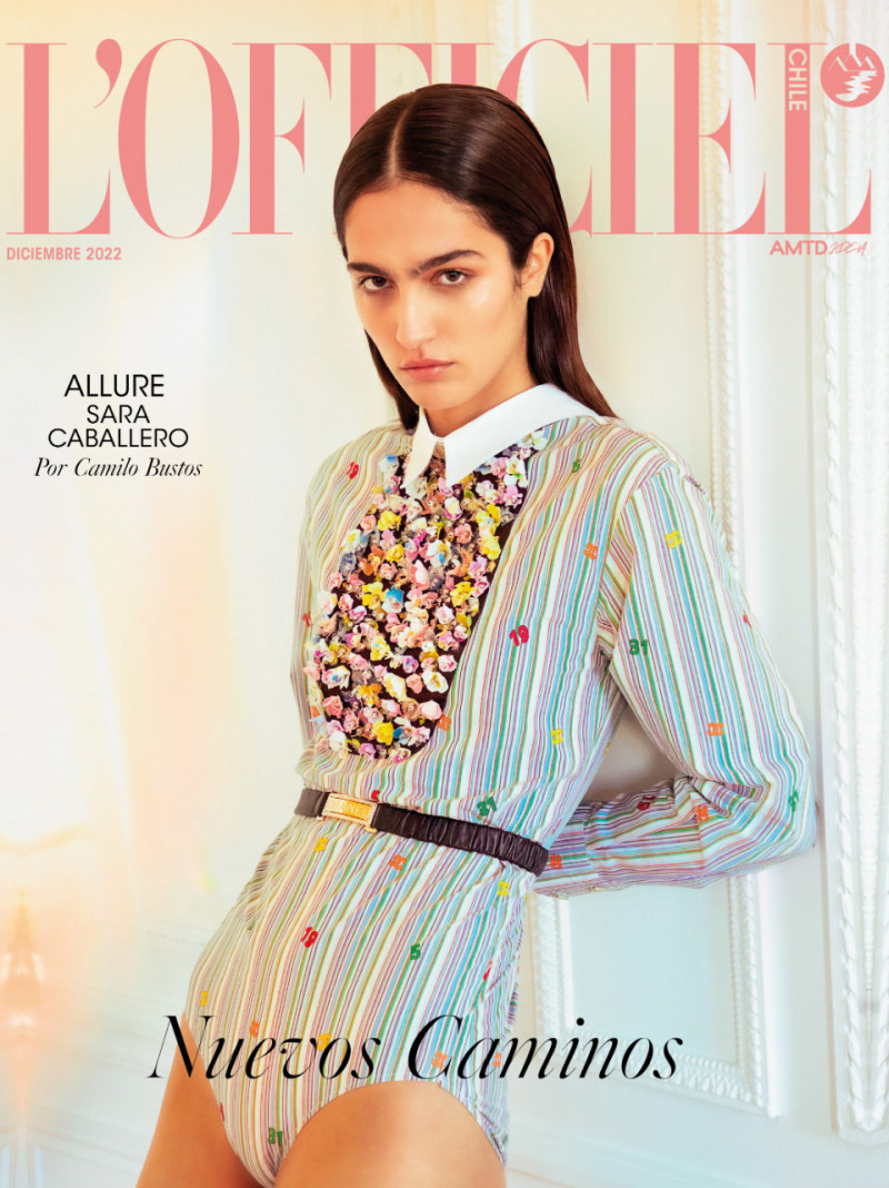 Sara Caballero featured on the L\'Officiel Chile cover from December 2022