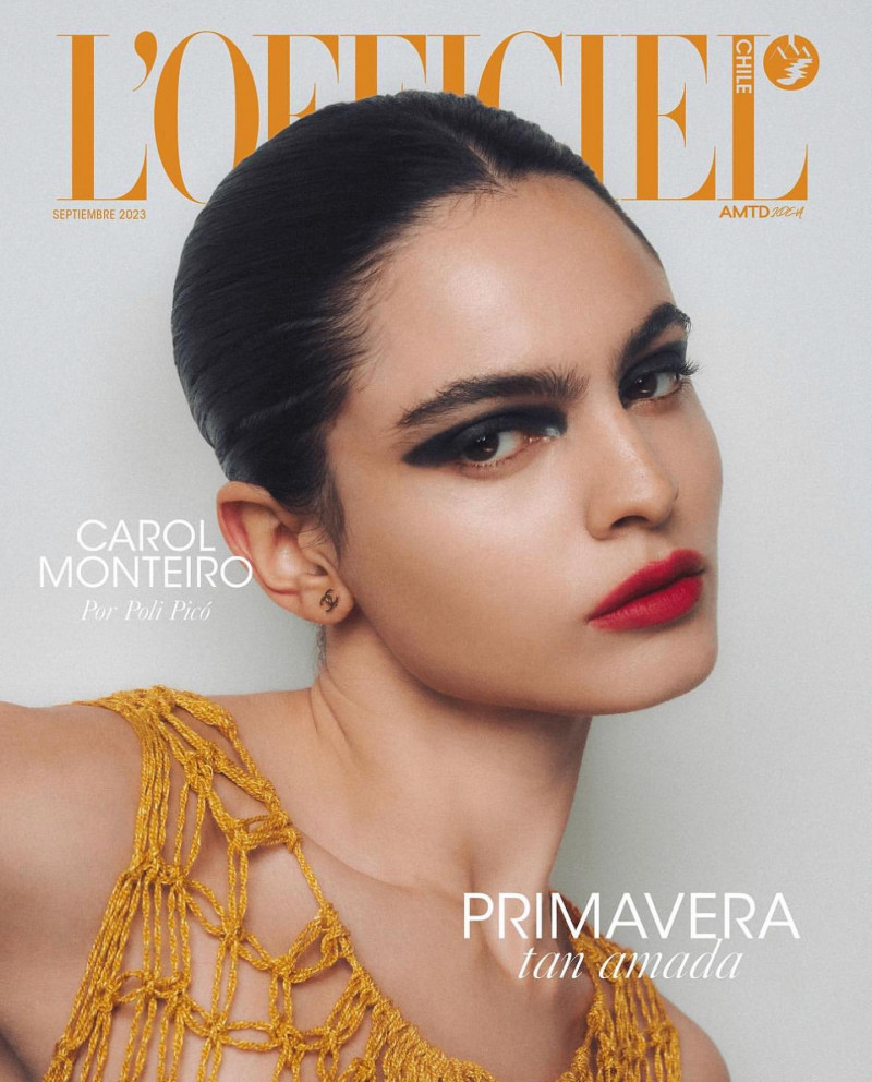 Carollina Monteiro featured on the L\'Officiel Chile cover from September 2023