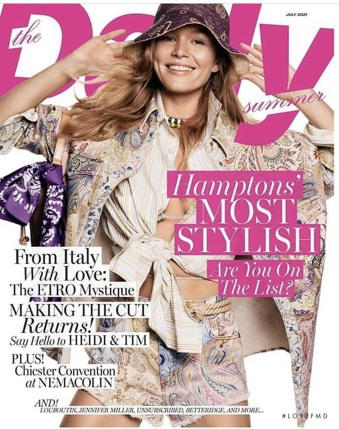 Anna Ewers featured on the The Daily Summer cover from July 2021
