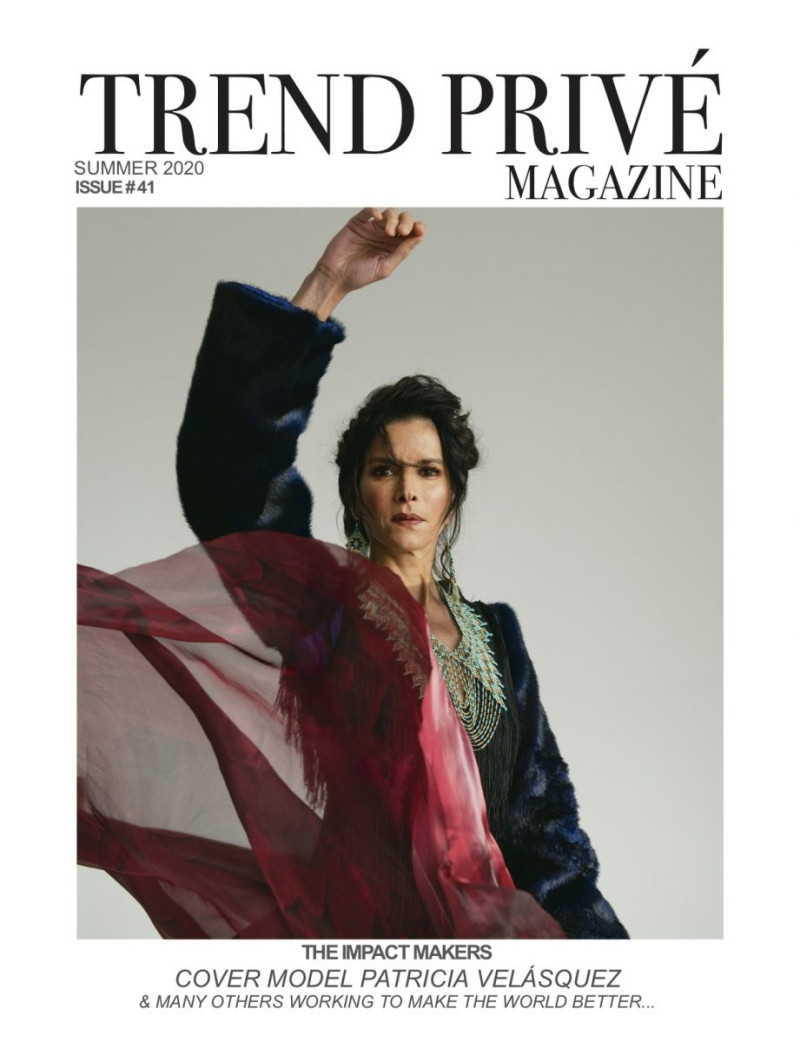 Patricia Velasquez featured on the Trend Prive screen from July 2020