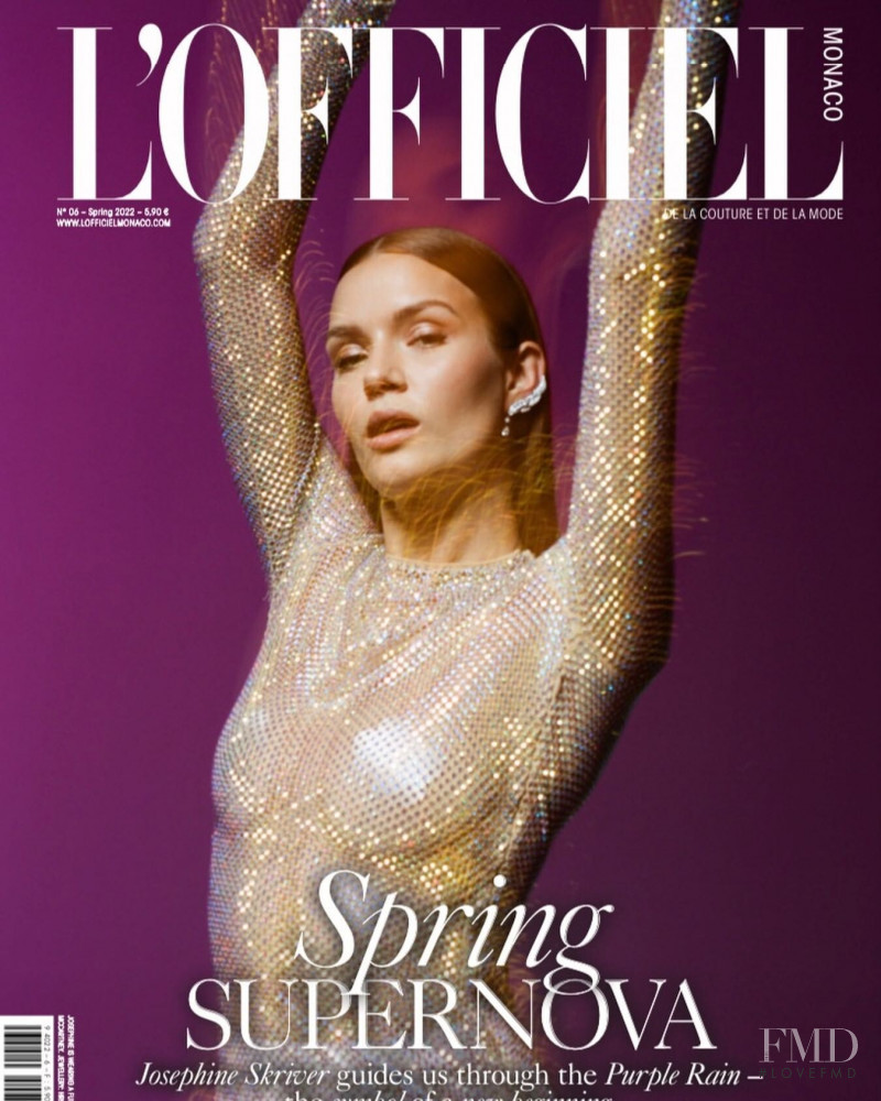Josephine Skriver featured on the L\'Officiel Monaco cover from February 2022