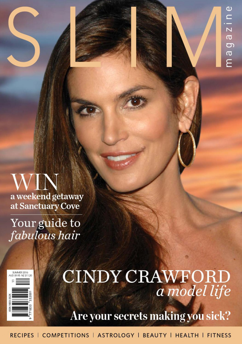 Cindy Crawford featured on the Slim cover from January 2016