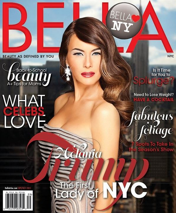 Melania Knauss featured on the Bella NYC cover from September 2011