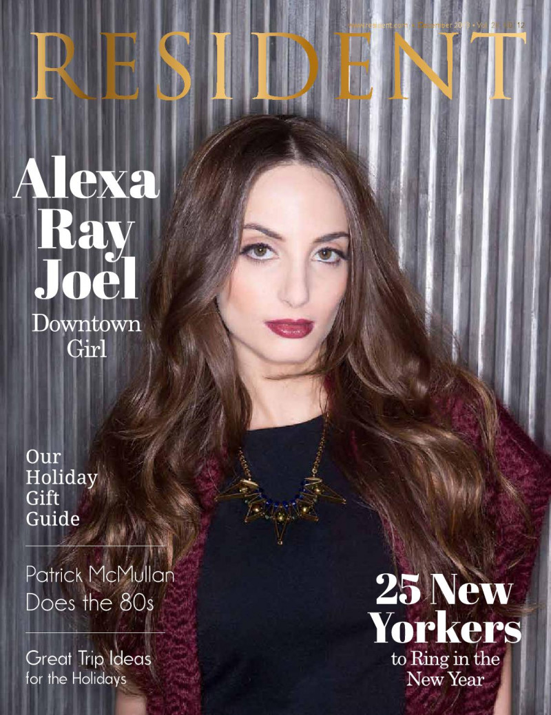Alexa Ray Joel featured on the Resident cover from December 2013